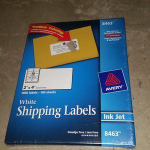 Avery Shipping Labels 8463 InkJet 1000 labels